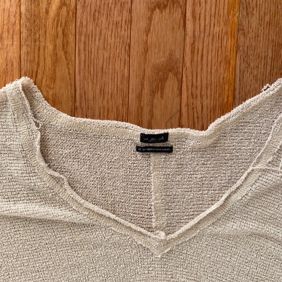 Beige tan cream caramel Free People long sleeve sweater - Picture 3 of 7